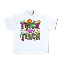 White trick or teach Urban Heavy Tee - AdoDesignShop