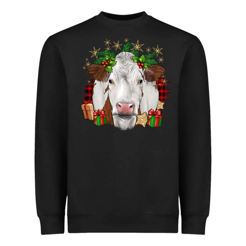 Christmas Simmental Heavyweight Sweatshirt by JahusDesignShop | Teevron