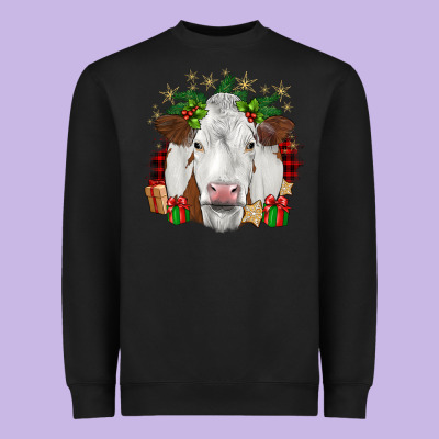 Christmas Simmental Heavyweight Sweatshirt Designed By Jahusdesignshop