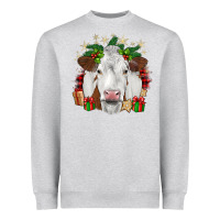 Heather Grey christmas simmental Heavyweight Sweatshirt - JahusDesignShop
