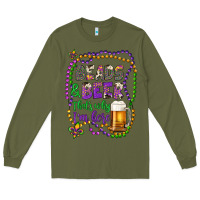 Army Green beads & beer that's why i'm here Long Sleeve Tee - Artiststas