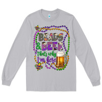 Moon Dust beads & beer that's why i'm here Long Sleeve Tee - Artiststas