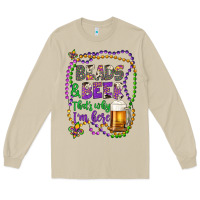 Mushroom beads & beer that's why i'm here Long Sleeve Tee - Artiststas