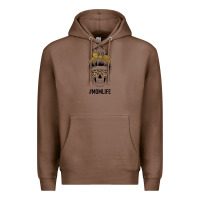 Chestnut Glitter Patterned Leopard Mom Skull Premium Hoodie - Bettercallsaul