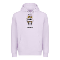 Lilac Glitter Patterned Leopard Mom Skull Premium Hoodie - Bettercallsaul
