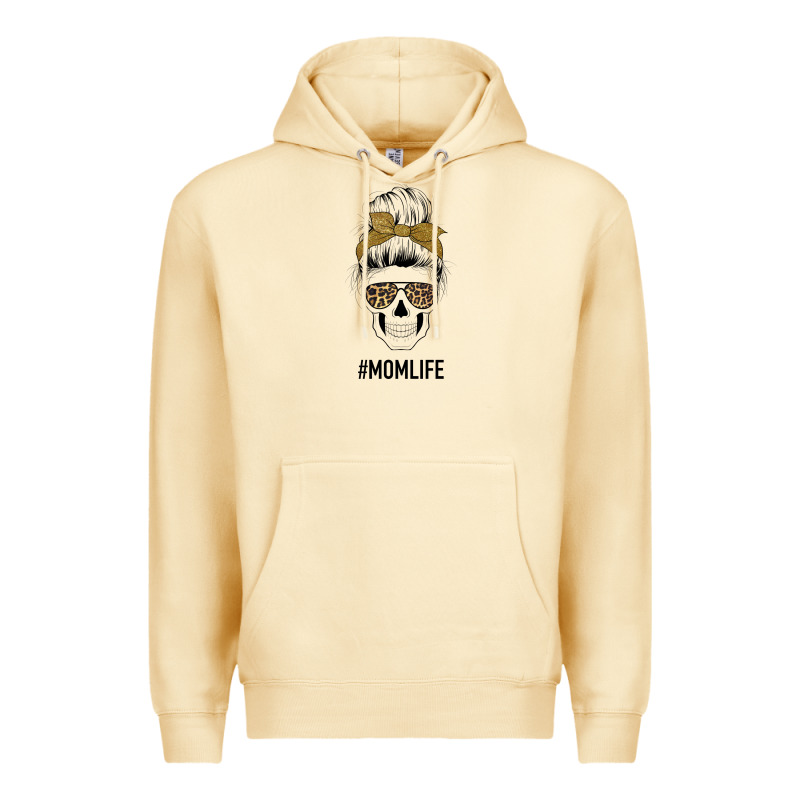 Glitter Patterned Leopard Mom Skull Premium Hoodie by Bettercallsaul | Teevron