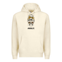 Sandshell Glitter Patterned Leopard Mom Skull Premium Hoodie - Bettercallsaul