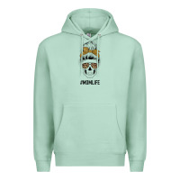 Seafoam Glitter Patterned Leopard Mom Skull Premium Hoodie - Bettercallsaul