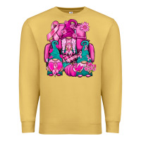 Antique Gold Breast Cancer Gnomies Truck Premium Sweatshirt - BundleAndBundleShop