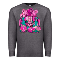 Charcoal Heather Breast Cancer Gnomies Truck Premium Sweatshirt - BundleAndBundleShop