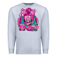 Heather Grey Breast Cancer Gnomies Truck Premium Sweatshirt - BundleAndBundleShop