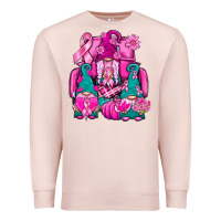Pale Pink Breast Cancer Gnomies Truck Premium Sweatshirt - BundleAndBundleShop