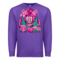 Purple Breast Cancer Gnomies Truck Premium Sweatshirt - BundleAndBundleShop