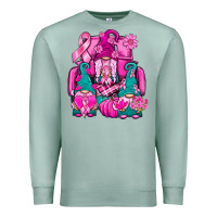 Seafoam Breast Cancer Gnomies Truck Premium Sweatshirt - BundleAndBundleShop