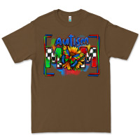 Cacao autism mom checkered flag Premium Tee - Zillion Design Studio