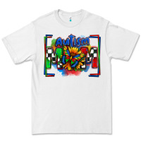 White autism mom checkered flag Premium Tee - Zillion Design Studio