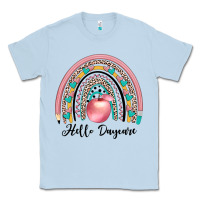 Dusty Blue hello daycare Classic Tee - JahusDesignShop