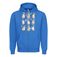 True Royal bunny ghost Zipper Hoodie - MaliasSmallBusiness