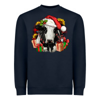 Navy christmas holstein Heavyweight Sweatshirt - JahusDesignShop