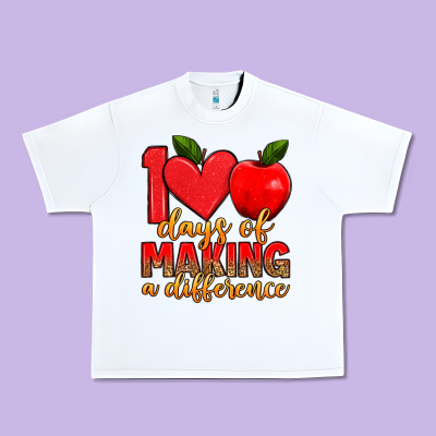 100 Days Of Making A Difference Urban Heavy Tee Designed By Artiststas