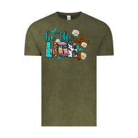 Vintage Olive be the light Vintage Tee - AdoDesignShop