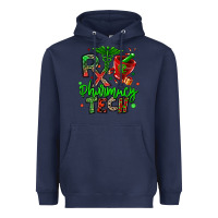 Navy christmas rx pharmacy tech Heavyweight Hoodie - MaliasSmallBusiness