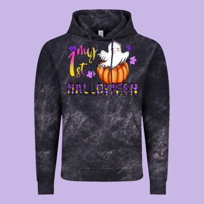 My 1st Halloween Vintage Hoodie Designed By Cowhidedigitalart