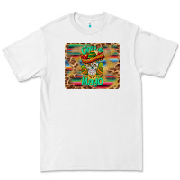 White cinco de mayo sombrero skull mousepad Premium Tee - BarkalooDesign