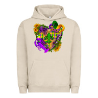 Pigment French Oak Mardi Gras heart Urban Hoodie - HowdyJamesFarm