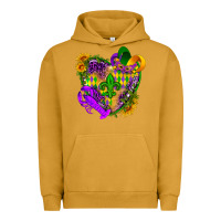 Pigment Peanut Butter Mardi Gras heart Urban Hoodie - HowdyJamesFarm