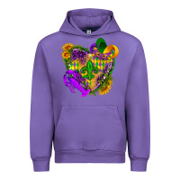 Tulip Mardi Gras heart Urban Hoodie - HowdyJamesFarm
