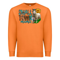 Carrot Small Town Mama With Sheeps Premium Sweatshirt - BundleAndBundleShop