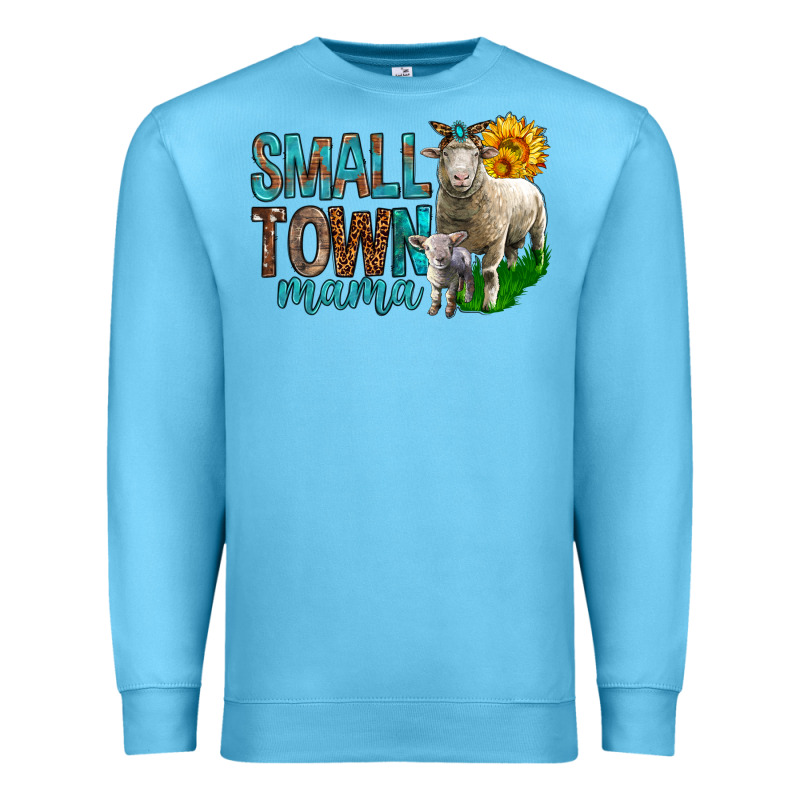 Small Town Mama With Sheeps Premium Sweatshirt by BundleAndBundleShop | Teevron