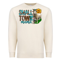 Sandshell Small Town Mama With Sheeps Premium Sweatshirt - BundleAndBundleShop