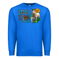 True Royal Small Town Mama With Sheeps Premium Sweatshirt - BundleAndBundleShop