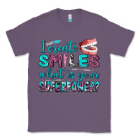 Lavender i create smile what is your superpower Classic Tee - AdoDesignShop