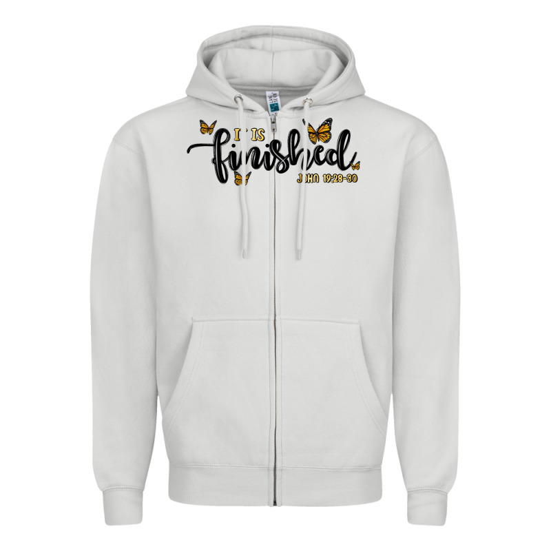 It Is Finished Zipper Hoodie by MaliasSmallBusiness | Teevron