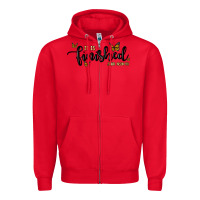 Red it is finished Zipper Hoodie - MaliasSmallBusiness