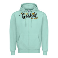 Seafoam it is finished Zipper Hoodie - MaliasSmallBusiness