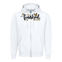 White it is finished Zipper Hoodie - MaliasSmallBusiness