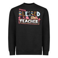 Black blessed teacher Heavyweight Sweatshirt - AdoDesignShop