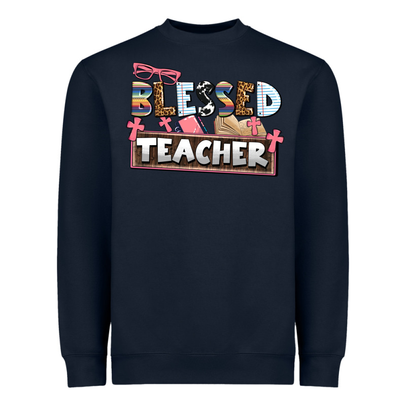 Blessed Teacher Heavyweight Sweatshirt by AdoDesignShop | Teevron