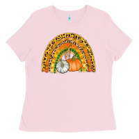 Bubblegum Pink fall rainbow Ladies Tee - AdoDesignShop