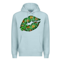 Blue Mist Green and Leopard Patterned Irish Day Lips Premium Hoodie - Bettercallsaul