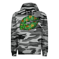 Slate Camo Green and Leopard Patterned Irish Day Lips Premium Hoodie - Bettercallsaul