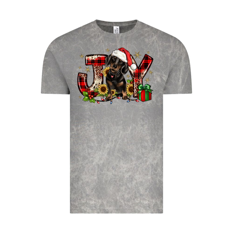 Christmas Joy Dachshund Vintage Tee by JahusDesignShop | Teevron
