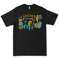 Black sewing life western Premium Tee - texasbilliewilder