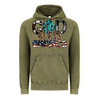 Vintage Olive god bless america Vintage Hoodie - SublimationCraftShop