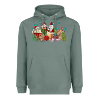 Sage santa coffee Heavyweight Hoodie - MaliasSmallBusiness