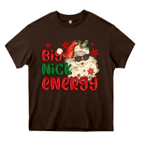 Chocolate Brown big nick energy Heavy Core Tee - MaliasSmallBusiness